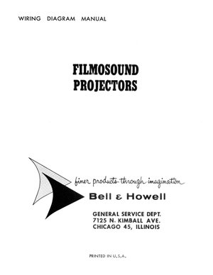 Bell & Howell projector filmosound wiring diagram